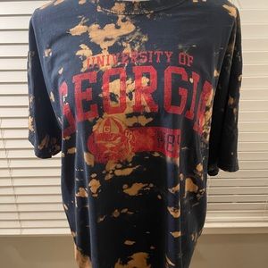 UGA black vintage tee